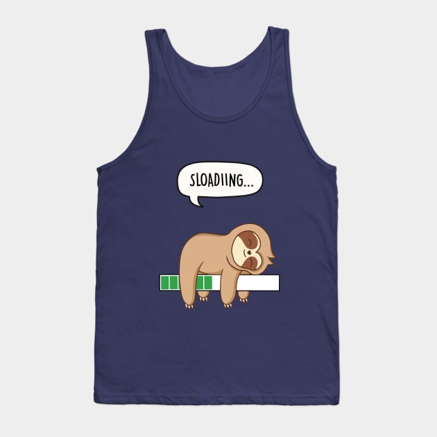 Sloading - Sleeping Sloth Tank Top by LEFD Designs